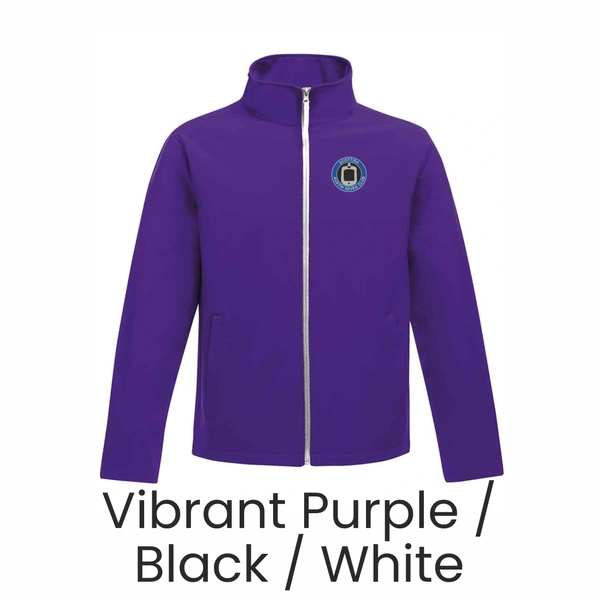  Sa7 Regatta Softshell  -  Vibrant Purple And Black And White