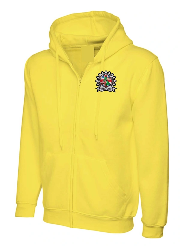  Vespa Club Of Britain  -  Yellow Zip Up Hoodie