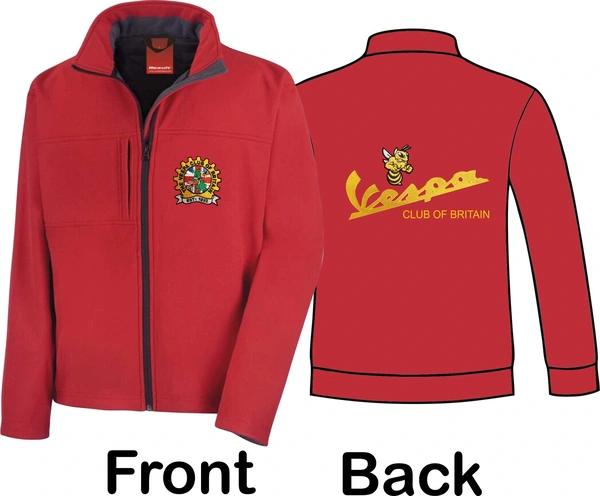  Vespa Club Of Britain  -  Red Softshell Jacket
