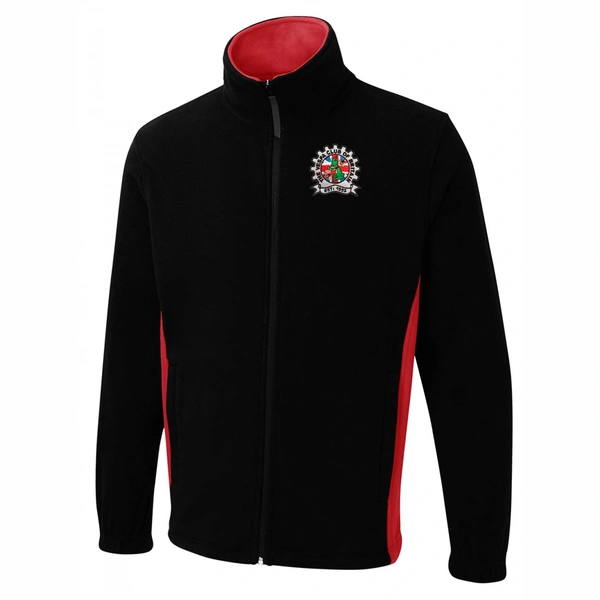  Vespa Two Tone Fleece  -  Black & Red