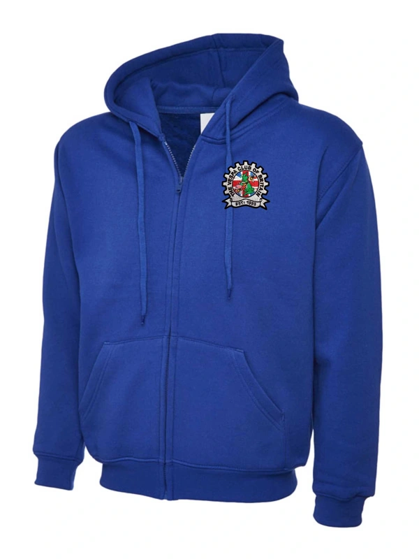  Vespa Club Of Britain  -  Royal Blue Zip Up Hoodie