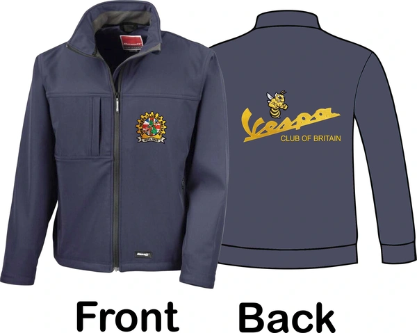  Vespa Club Of Britain  -  Navy Softshell Jacket