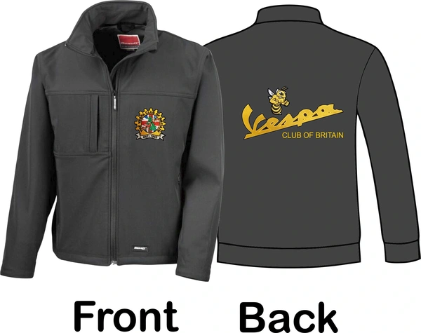  Vespa Club Of Britain  -  Black Softshell Jacket