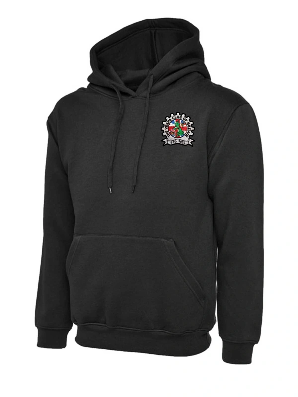  Vespa Club Of Britain  -  Black Pull Over Hoodie