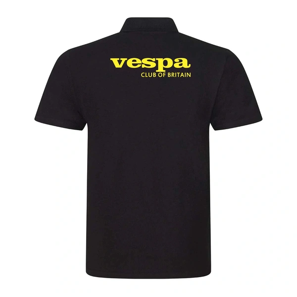  Vespa Polo Shirt  -  Retro Vespa Back Print