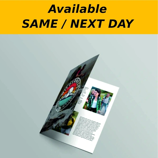  Same Or Next Day Print  -  A5 Creased Leaflets