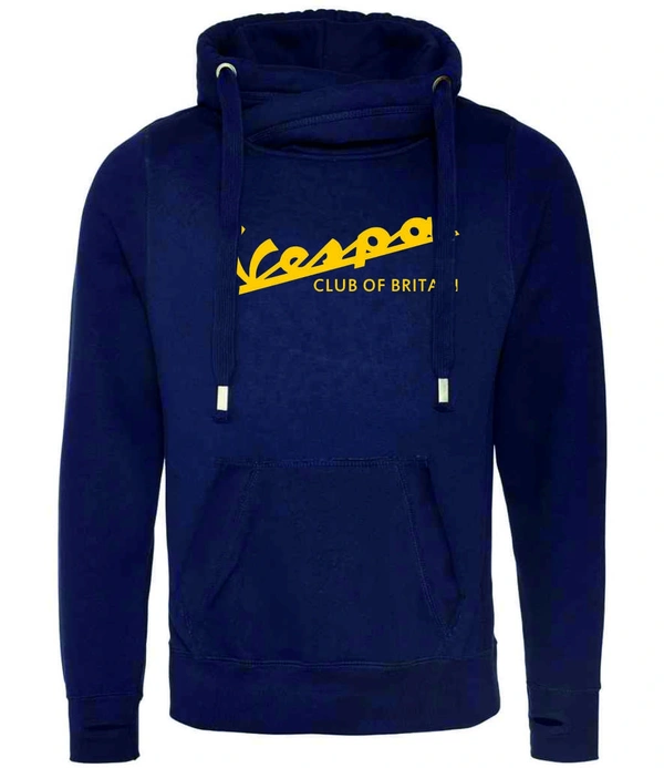 Luxury Cross Neck Hoodie Oxford Navy