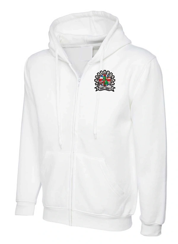  Vespa Club Of Britain  -  White Zip Up Hoodie