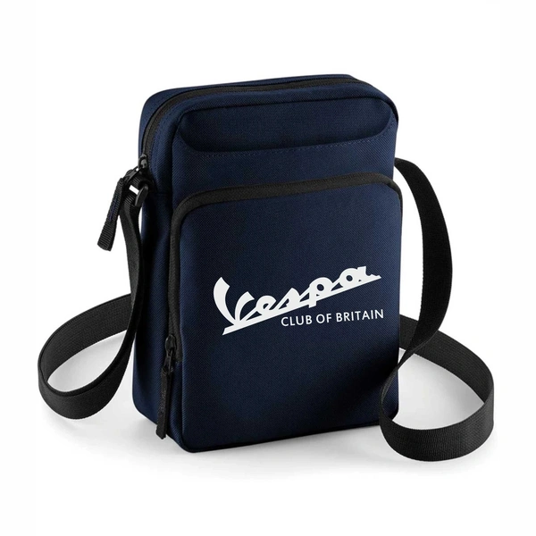  Across Body Bag Navy  -  Italic Vespa Logo In White