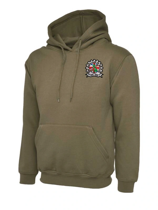  Vespa Club Of Britain  -  Military Green Pull Over Hoodie