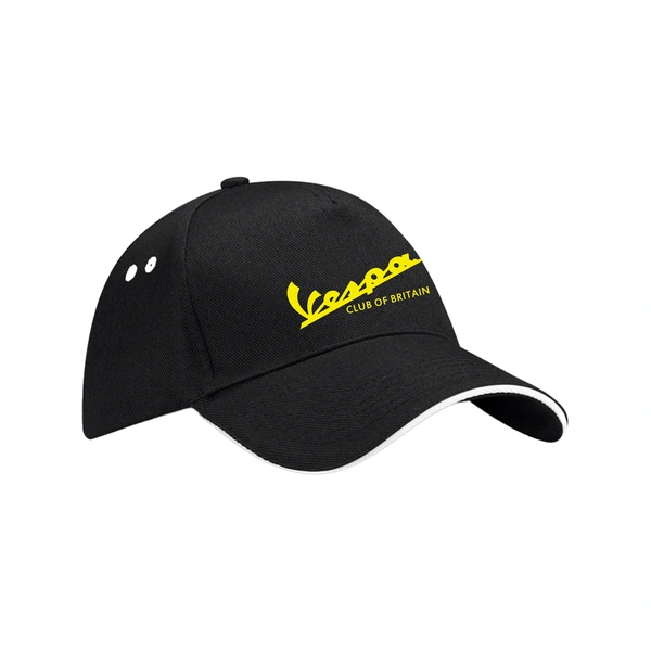  Black With White Cap  -  Contrast Colour