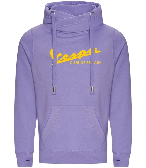  Luxury Cross Neck Hoodie Digital Lavender