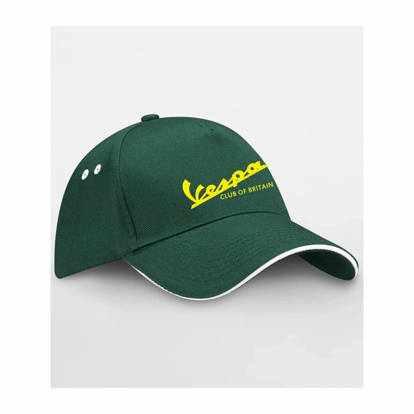  Bottle Green With White Cap  -  Contrast Colour