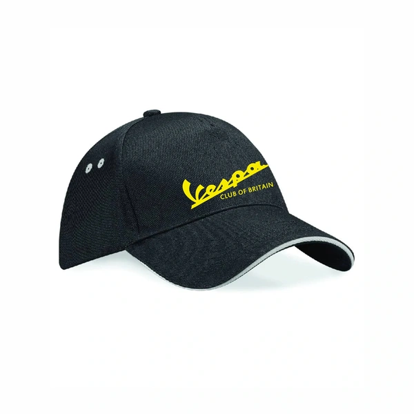  Black With Light Grey Cap  -  Contrast Colour