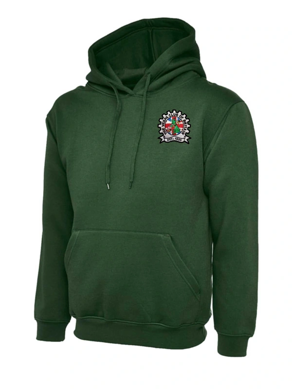  Vespa Club Of Britain  -  Bottle Green Pull Over Hoodie
