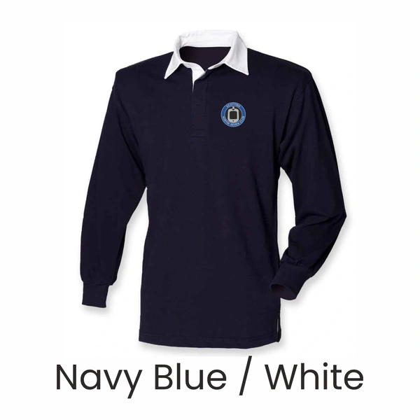  Sa7 Rugby Shirt  -  Navy Blue And White