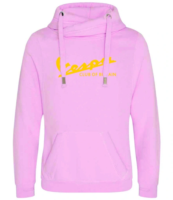  Luxury Cross Neck Hoodie Baby Pink