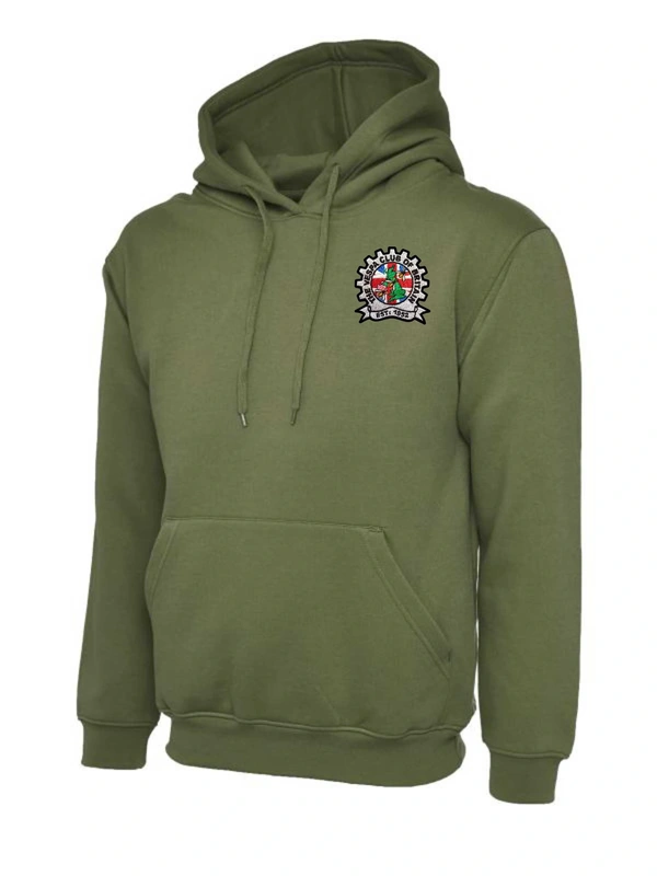  Vespa Club Of Britain  -  Olive Pull Over Hoodie
