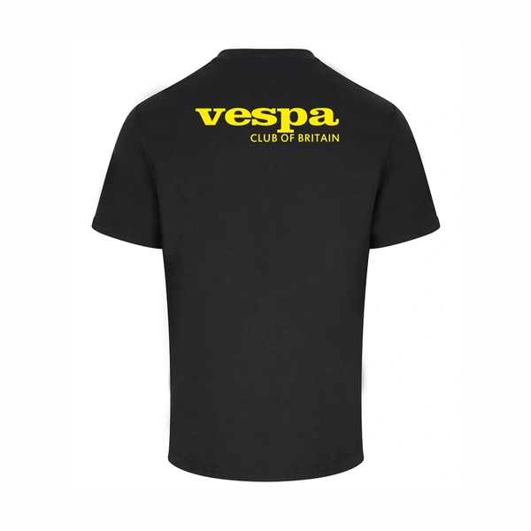  Vespa T - Shirt With Retro Vespa Logo Back Print