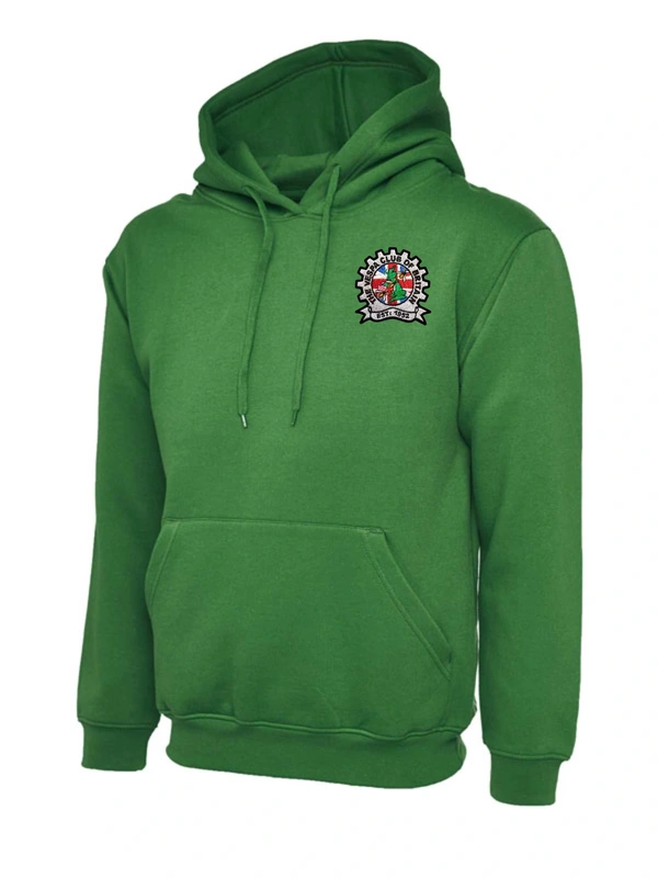  Vespa Club Of Britain  -  Kelly Green Pull Over Hoodie